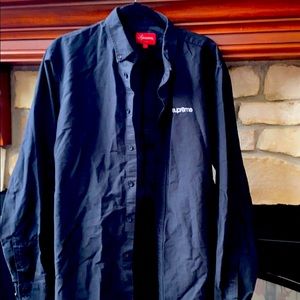🔥🔥SUPREME BLACK BUTTON DOWN OXFORD SHIRT